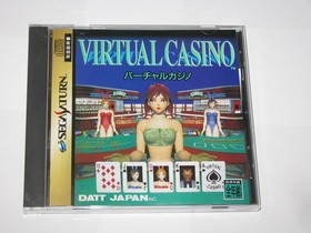 Virtual Casino Sega Saturn Japan import +obi reg card US Seller