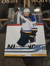 2025-2026 Upper Deck Series 1 Base Oskar Sundqvist #153 St. Louis Blues