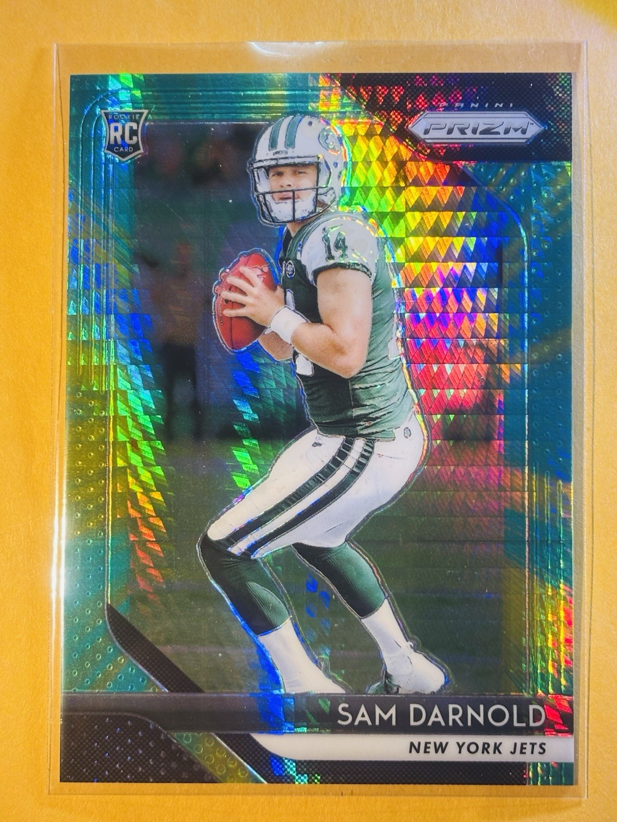 2018 Panini Prizm - Rookie Sam Darnold #203 Hyper Prizm /275 (RC)