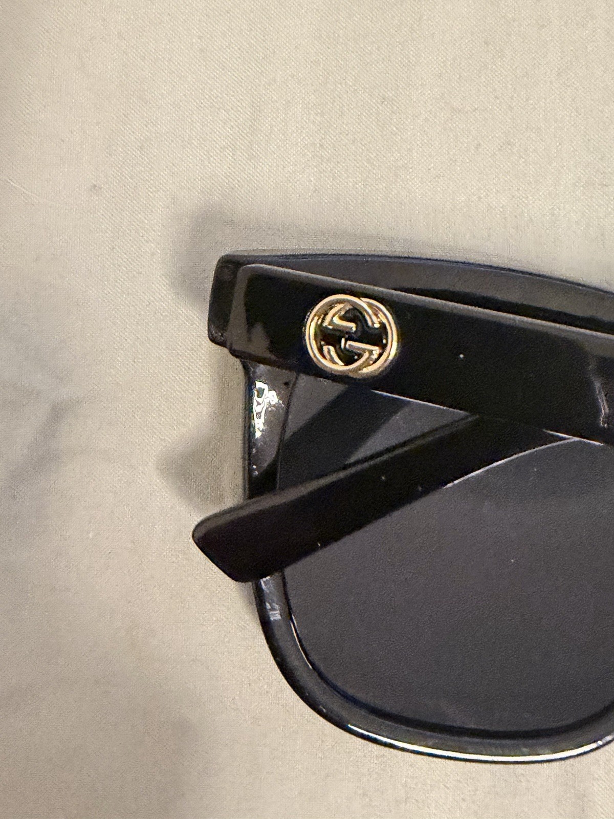 Authentic Gucci Square Black Designer Womens  Sun… - image 6