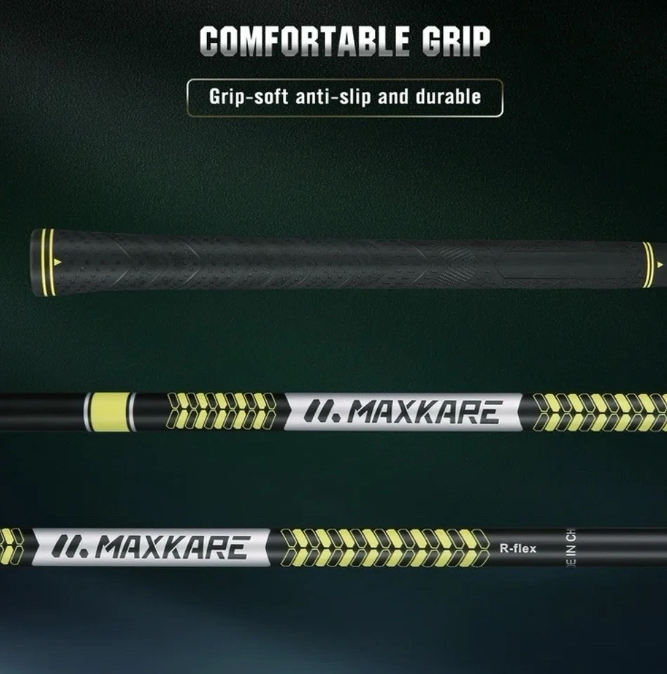 Juego completo de palos de golf MaxKare (juego completo de 9 piezas, 3 cubiertas para la cabeza, bolsa de pie) Foto 4 de 4