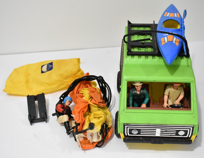 Vintage 1977 Fisher-Price Adventure People Daredevil Sport Van Near Complete 318
