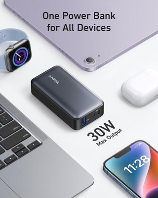 Anker Power Bank 10K mAh, Power IQ 3.0 Portable Charger with PD