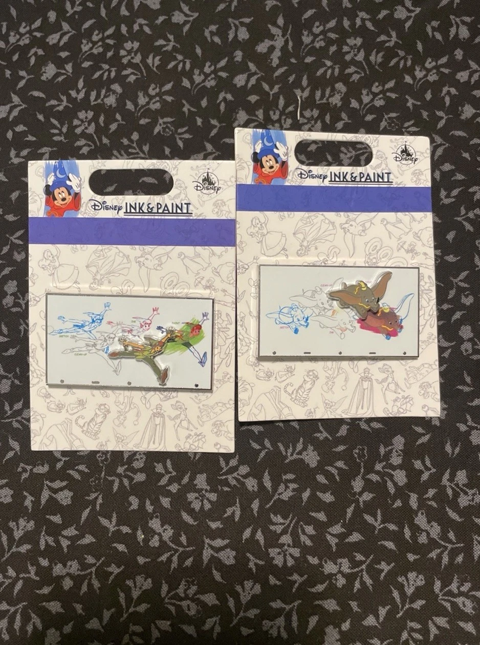 Disney Ink & Paint Exclusive Dumbo & Peter Pan Pin Set