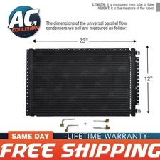 Universal Condenser Kit Parallel Flow 12 x 23 O-ring Fittings Included A/C AC