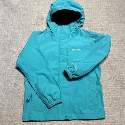 Marmot Minimalist GORE-TEX Rain Jacket Hard shell Rain Jacket Aqua Kids  Small