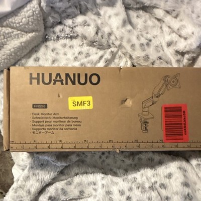 HUANUO Single Monitor Desk Mount VESA 75x75/100x100 Tilt Rotate Black HNSS6