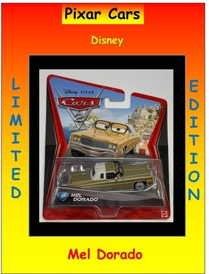 Cars 2 Mel Dorado #27 Mattel Disney Pixar Cars Cadillac Eldorado Glasses Gold