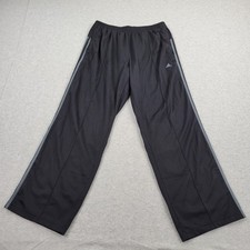 Adidas Sweatpants Mens XL Black Embroidery Sweats Warm Ups