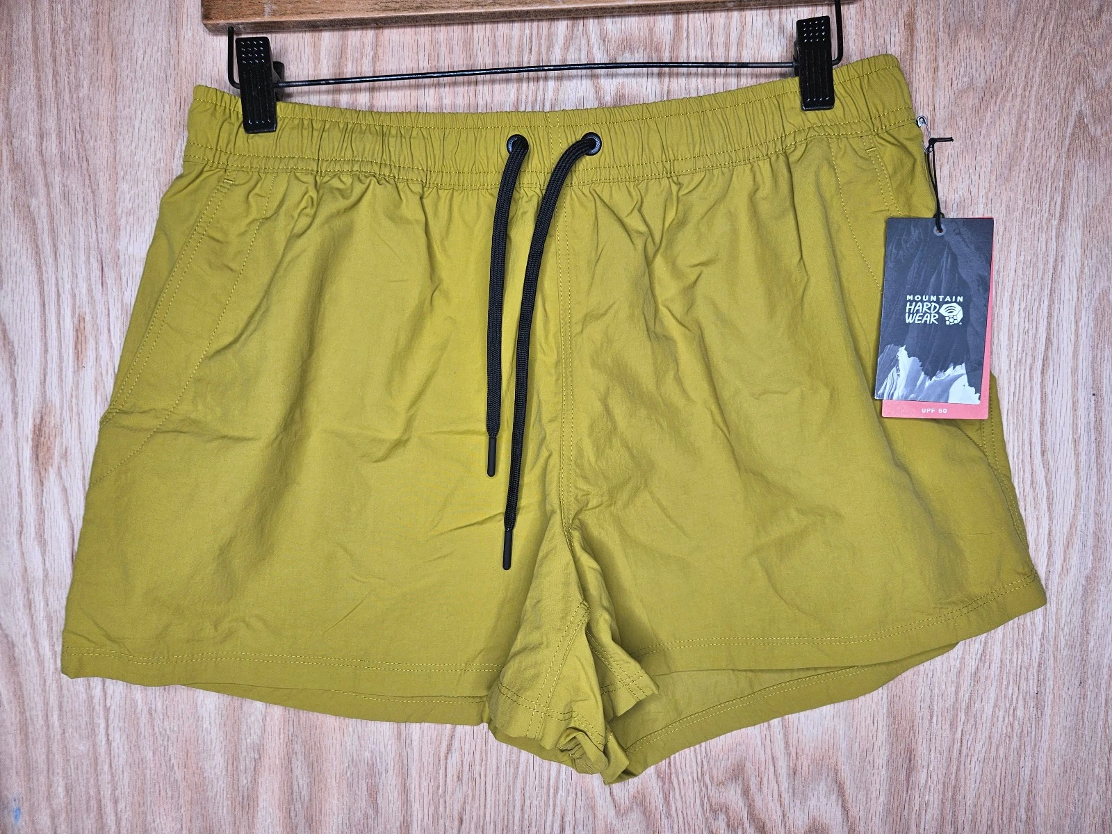 Mountain Hardware Stryder Swim Shorts Womens SZ Large Green Nylon Hiking Active