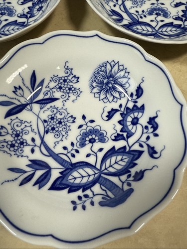 Hutschenreuther Blau Zwiebel Obst Dessert Schalen 5,5" 3er Set - Bild 3 von 4