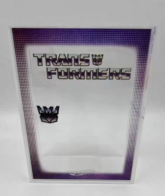 ''NOT INCLUDE CAR'' ACRYL VITRINE - HOT WHEELS TRANSFORMERS - NEMESIS PRIME