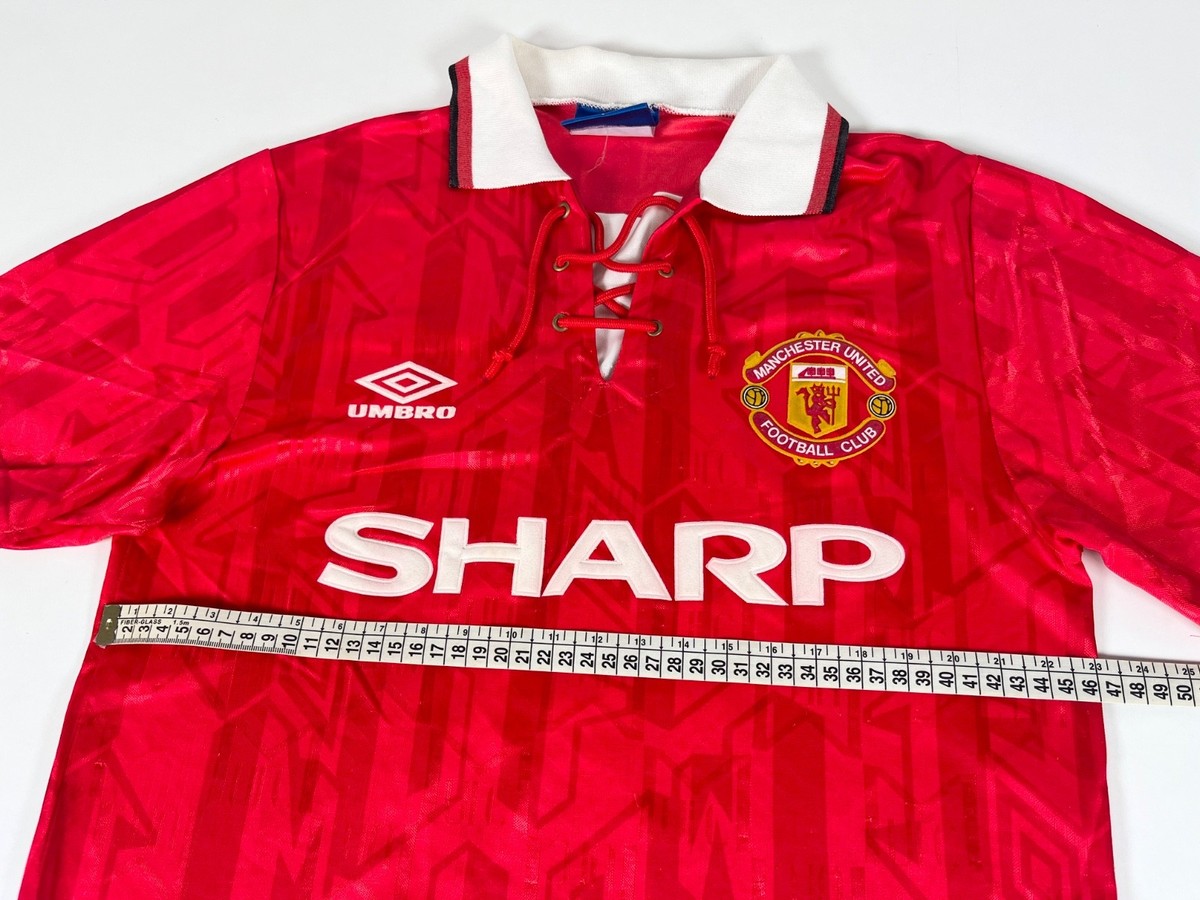 Manchester United 1992/94 UMBRO Home Football Shirt S 90s