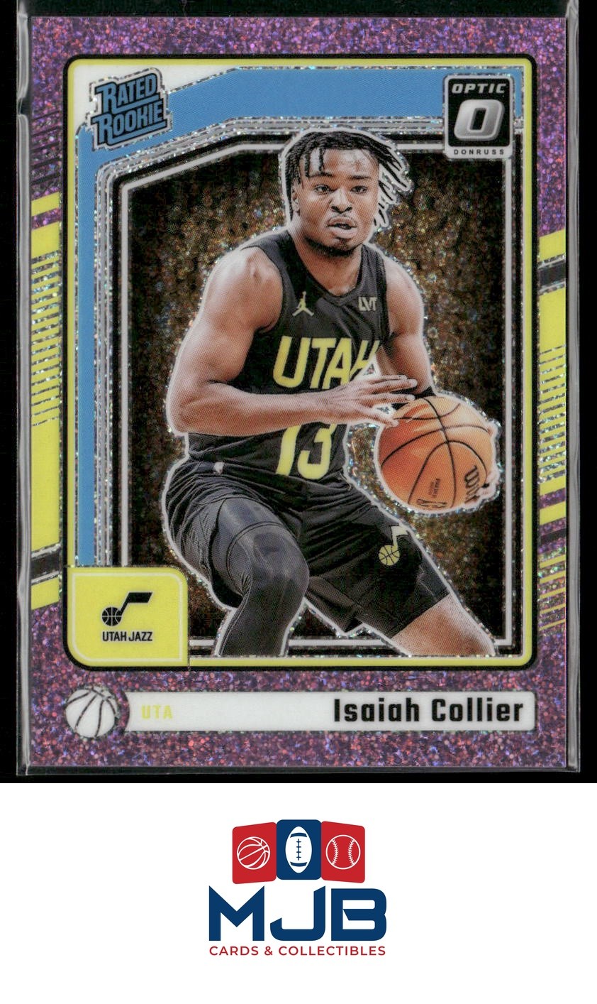2024-25 Donruss Optic Isaiah Collier Pink Glitter #/275 Rookie #295