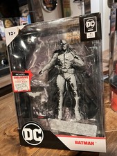 NEW DC McFarlane Page Punchers Batman White Black Adam Variant w  Comic Book