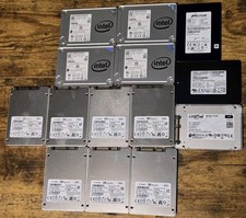 SSD 256GB/250GB LOT OF 14 SEE PHOTOS FOR HEALTH/PERFORMANCE