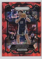 2024-25 Panini Prizm Draft Picks Red Ice Prizm Anton Watson #76 0y59