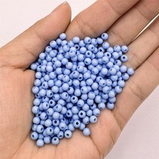 Acrylic beads Findings DIY Loose Beads Jewelry Accessories 1000Pcs 4mm USA SALE