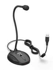 Fifine USB Computer Microphone, Plug Play Desktop Condenser PC Laptop Mic,Mu...