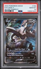 2022 POKEMON SWORD & SHIELD SILVER TEMPEST #186 FULL ART/LUGIA V PSA 10