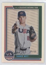 2022 Panini USA Baseball Stars & Stripes Holo Blue 6/60 Tanner Witt #41 0g4