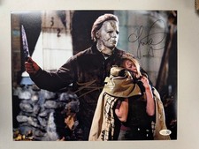 Tyler MANE Scout Taylor COMPTON Signed 11x14 PHOTO Michael Myers Halloween JSA