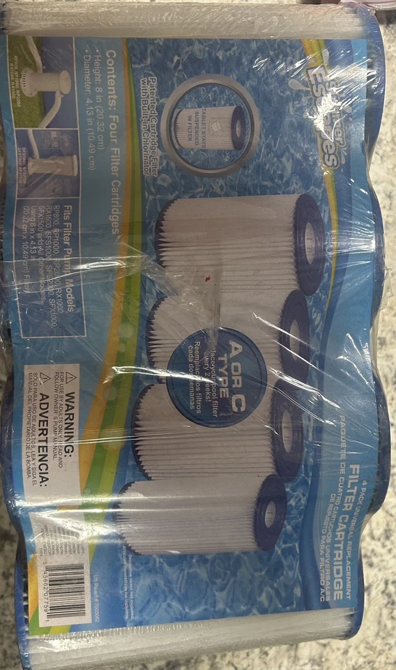 8 Summer Escapes Pool Pump Filter Cartridges Type A / C Universal Replacements - Image 3 of 4