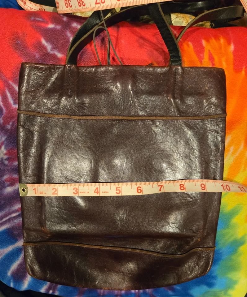 Christopher Kon VINTAGE Cartera de Cuero Bolso de Mano HIPPIE BoHo Festival Foto 3 de 4