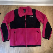 NORTH FACE Denali Fleece Jacket Youth XL 18 Pink  Black Girls