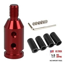M10 X 1.5 Car Universal Gear Shift Knob Adapter for Non Threaded Shifter Red