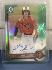 2022 Bowman Chrome - Autographs Reed Trimble #CPA-RT Green Refractor /99