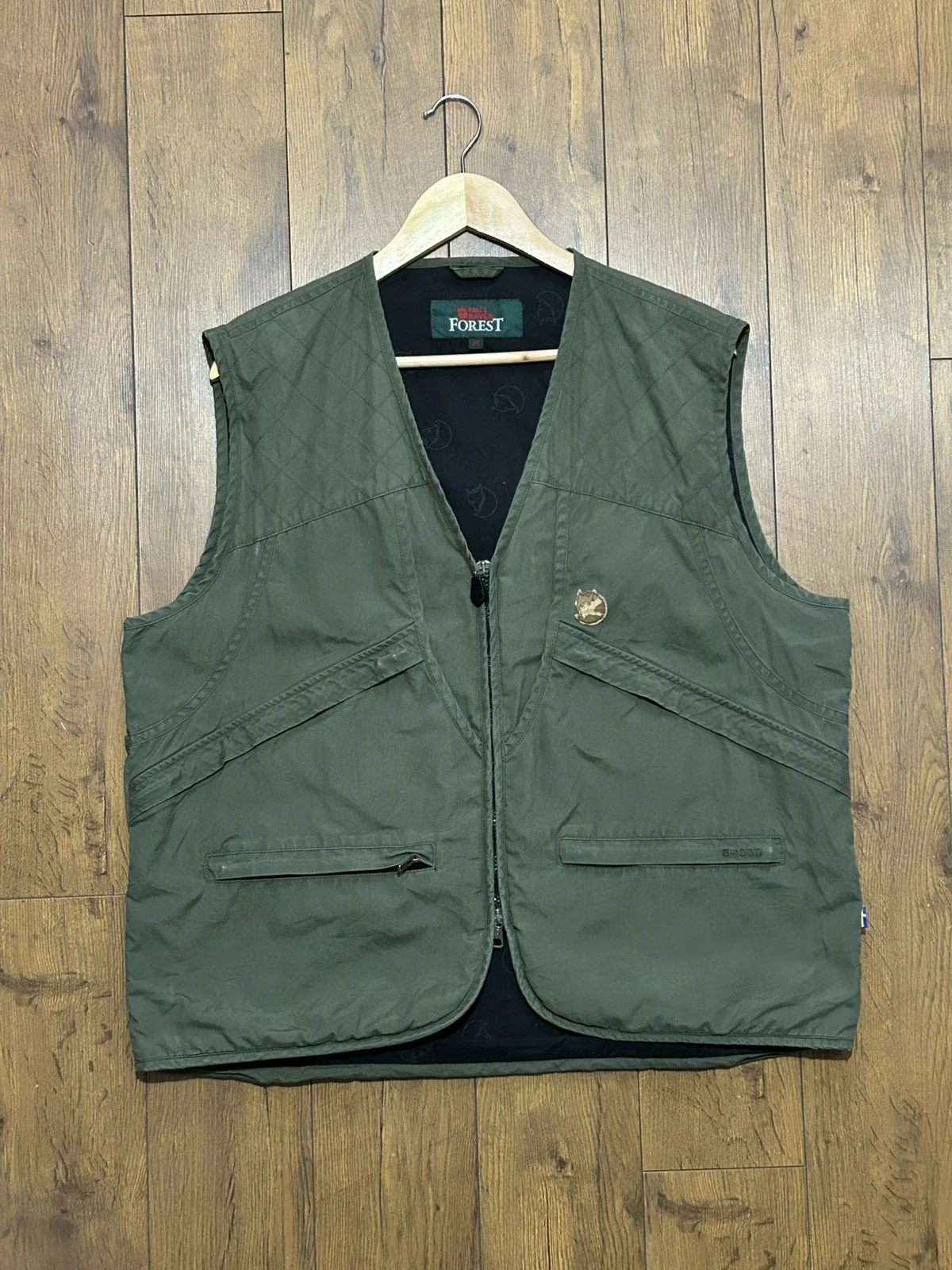 Vintage Fjallraven Forest G1000 Hunting Fishing Vest Men’s Medium Green C82