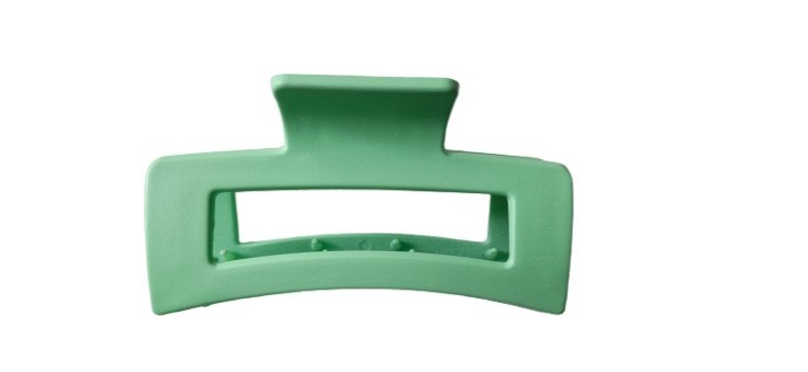 NEW 8.5cm Pastel Green Open Rectangular Clamp Claw Hair Clip Grip Jaw Fashion