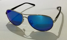 OAKLEY FEEDBACK POLISHED CHROME PRIZM SAPPHIRE IRIDIUM POLAR SUNGLASSES OO407933