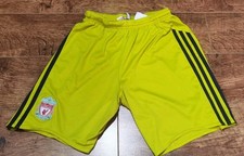 Liverpool FC 2009/10 away football shorts Adidas 13-14 years yellow