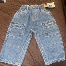 VTG 90  s Carter  s Boys Denim Blue Jeans Size 9-12 Months NWT