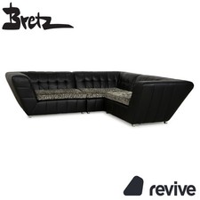 Bretz Tiziana Leder Ecksofa Schwarz Sofa Couch