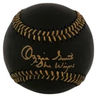 Ozzie Smith Signed Rawlings Official Black MLB Baseball w/The Wizard - (Fanat...