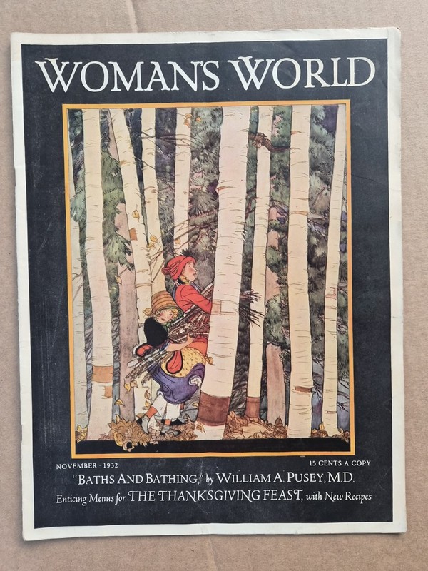 Woman's World Magazine Nov 1932 Illustrated English Thanksgiving Cooking