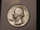 1937 WASHINGTON QUARTER BETTER DATE FREE SHIPPING