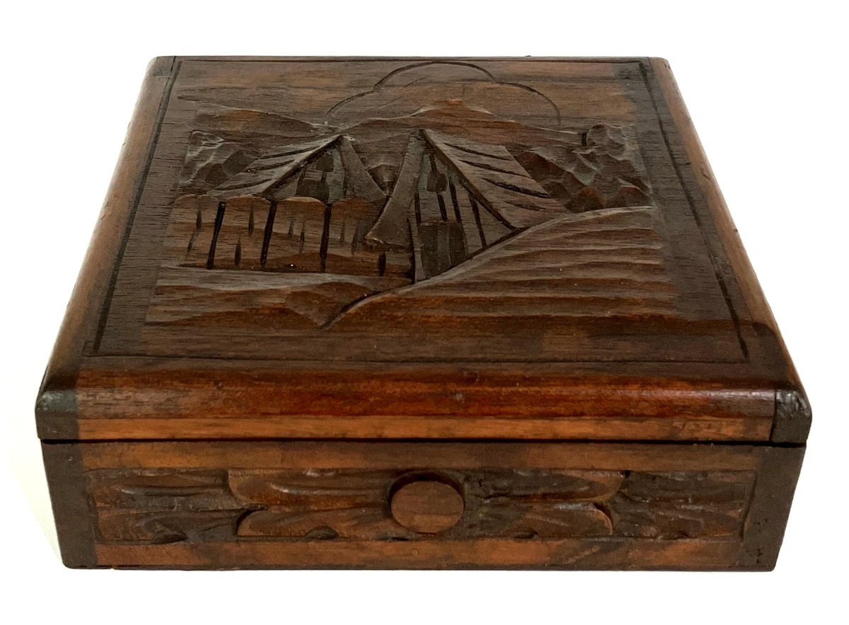 Japanese Wood Box In Antique Wooden Boxes for sale | eBay