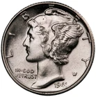 1941-S Mercury Dime BU Uncirculated Mint State 90% Silver 10c US Coin #2218