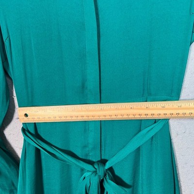 green emerald velvet dress Leslie Bottle Green Long-Sleeve Twisted Split Maxi Dress – Club L London main image 1