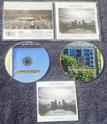 PANIC AT THE DISCO  Live in Chicago CD & DVD w Ringtone INSERT COMPLETE NEARMINT