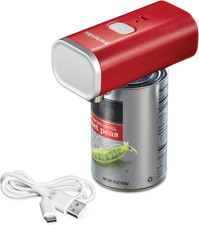 Proctor Silex Automatic Electric Can Opener, Hands Free Cordless Operation  USB