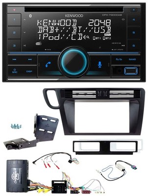 Kenwood CD 2DIN DAB USB Lenkrad Bluetooth Autoradio für Audi Q5 Infoadapter Akti