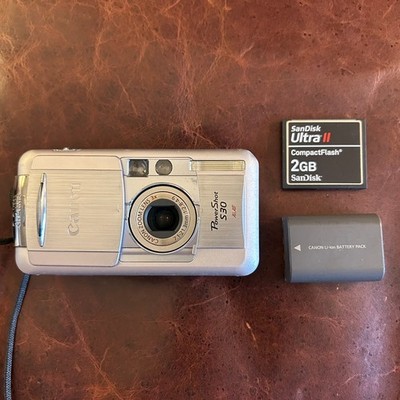 Canon PowerShot S30 3.2MP Digital Camera 3x Optical Zoom Silver Tested READ DESC