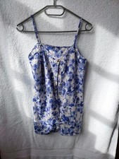 Blue floral strapy top