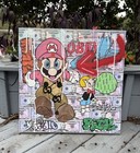 20 X 20 original painting on Wooden Canvas/Street Art/ Graffiti/ Pop Art/Obey