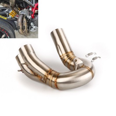 For Ducati Hypermotard 950 2019 2020 2021 Slip On Exhaust System Mid Link Pipe